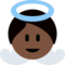 Baby Angel - Black emoji on Twitter